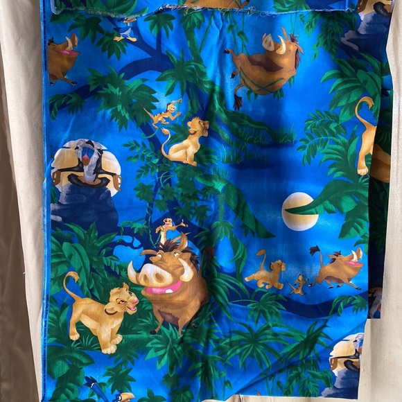 RARE Disney Lion King Pillow Fabric Panel Vintage 1994, large panel and fabric - Picture 3 of 6